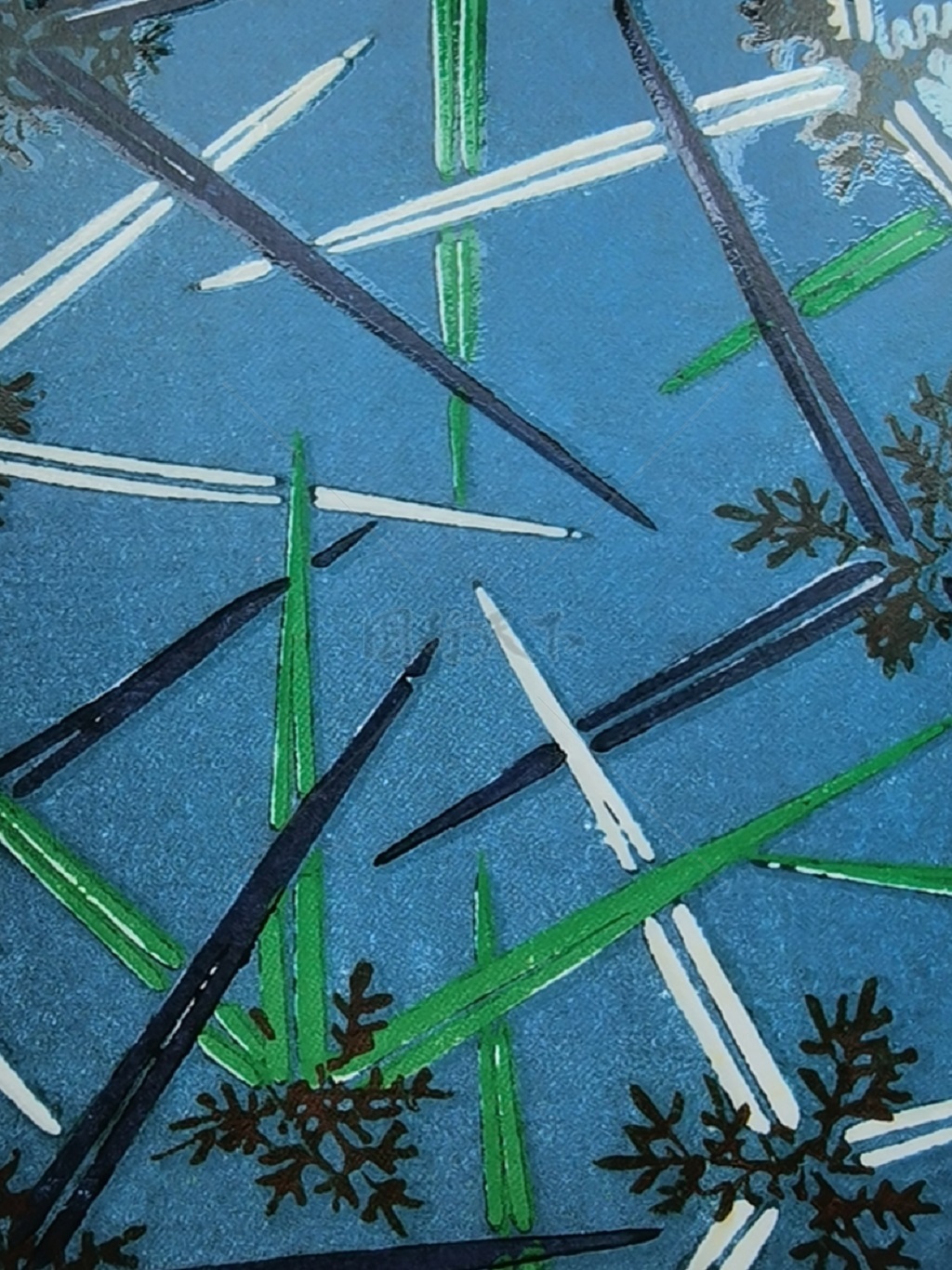  水彩手绘  抽象花卉草木 底图底纹  图案背景贴图
